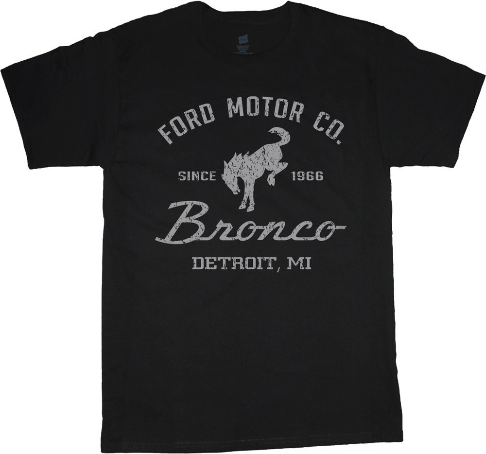 Ford Bronco T-shirt Clothing Bronco Parts Accessories Gifts Mens Graphic Tees