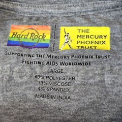 Hard Rock Cafe New York Shirt Mens Large Gray Rainbow Pride Mercury Graphic Tee