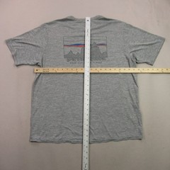 Patagonia Men’s Large L Gray Heathered Crew Neck Short Sleeve T-Shirt Save Our