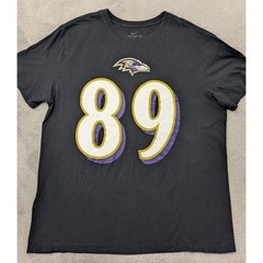 Nike Baltimore Ravens Mark Andrews 89 NFL Football T Shirt Men’s Large Black