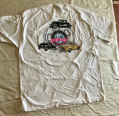 T Shirt Tee XL Single Stitch White 11th Annual Street Rods Forever Double Sided