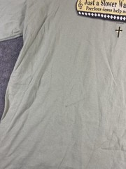 Vintage Jesus Shirt Mens XL Beige Religious Biblical Bible Verse Quote Tee