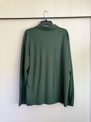 Men’s Dark Green Henley Long Sleeve Saddlebred Brand Size Large Chest 48”