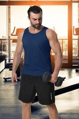 Mens Gym Workout Tank Tops Sleeveless Muscle T-Shirt Bodybuilding Fitness Shirts