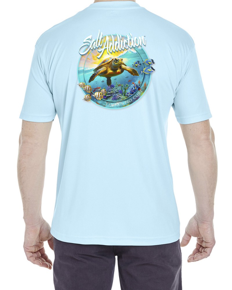 Salt Addiction t Shirt Short Sleeve MicroFiber Turtle 30