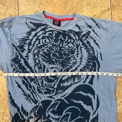 Y2K Mecca USA Men’s Tiger Graphic AOP All Over Print T Shirt Streetwear XL