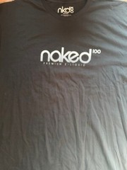 NAKED 100 Brand Logo T-Shirt (Black, 2XL) NEW without Tags