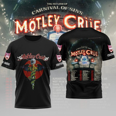 Motley Crue The Return of Carnival of Sins 2026 North American tour Shirt P245