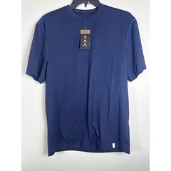 Alfani Mens Dark Navy AlfaTech Stretch Crew Neck T Shirt Sz Small NWT