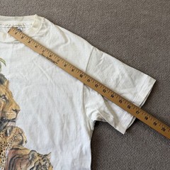 Vintage 1989 Biolchini Big Cat Men’s L T-Shirt Leopard Lion Tiger Single Stitch