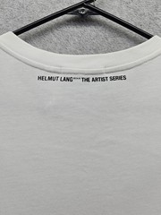 Helmut Lang Shirt Mens XL White Adrienne Salinger Photo Graphic Long Sleeve Tee