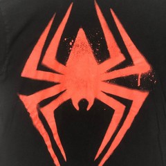 Spider-Man Across the Spider-Verse Miles Morales Graphic T-Shirt Black Large