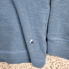 Tailor Vintage Mens XXL Long Sleeve Crew Neck Pullover Base Layer Blue Casual