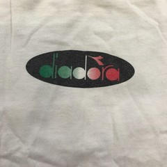 Vintage Diadora T Shirt Mens Small White Kickin Butt and Takin Names and You Are