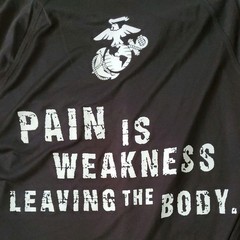 Marines Shirt M Medium Athletic Top Logo MicroPolyester Thin Lightweight Black