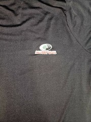 Mossy Oak Shirt Mens Large L Black Performance Long Sleeve Hiking Fishing Tee