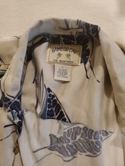 Bamboo Cay Men’s Hawaiian Floral Button up 100% Rayon L Short sleeve Shirt