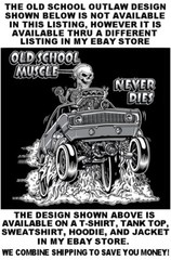 1966 1967 Hot Rod Muscle Car Outlaw Gasser Drag Race Cartoony Skeleton T-shirt