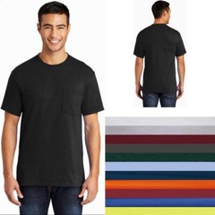 Port & Company ® Tall Core Blend Pocket Tee PC55PT Mens Sizes LT-4XLT