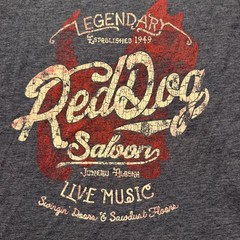 Vintage Red Dog Saloon Swingin Doors Sawdust Gray T-Shirt Nextlevel Men’s Medium