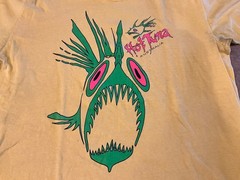 Vintage 1990s HOT TUNA AUSTRALIA Bright Yellow Surf Tee Shirt – Size L 42-44