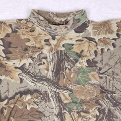 Vintage Ace Sportswear Advantage Camo Shirt Men XL Mock Neck Made In USA Gorpcoe