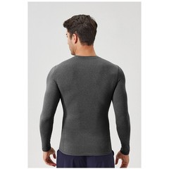 Men’s Autumn Fitness Long Sleeve Clothes Outdoor High Stretch Form Fitting Top