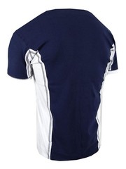 Designer T-Shirt Bucheli Italian Sport Stripe Men Embroidered Lion Logo Slim Fit