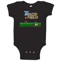 Track And Field Retro Video Arcade Game T Shirt