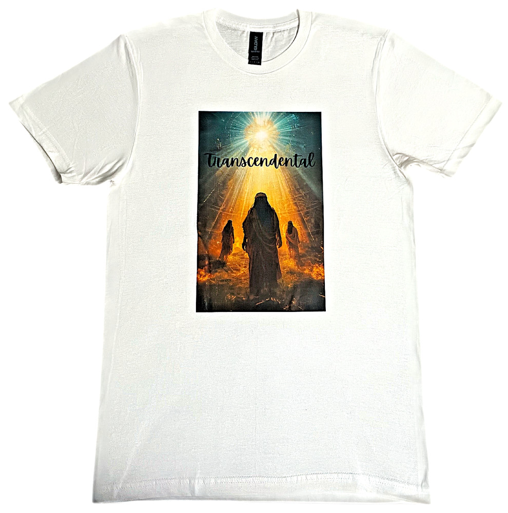 DTF Custom Made – TRANSCENDENTAL Short Sleeve T- Shirt – White SML