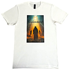 DTF Custom Made – TRANSCENDENTAL Short Sleeve T- Shirt – White SML