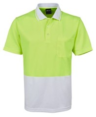 Jb’s wear Hi Vis Traditional Work Safety Polo with Quick drying fabric UPF 50+