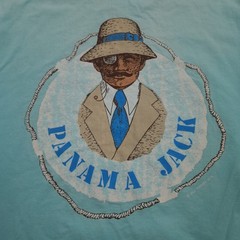 Vintage 80s Panama Jack Shirt Mens Large Blue Single Stitched Made in USA Tee