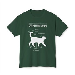 Cat Petting Guide T-Shirt, Cute Cat Lover Tee, Funny Cat Owner Shirt, Cat Mom