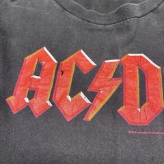 Vintage AC/DC Band T-shirt Black Mens XL