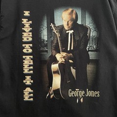 VTG George Jones “Lived To Tell It All” Tour Shirt Country Music Men’s L 90’s