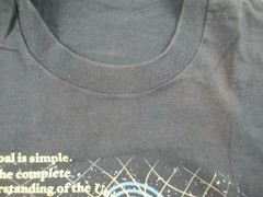 VINTAGE Stephen Hawking Shirt Mens Extra Large Black USA Single Stitch 1995*