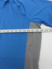 Lands End Beach T-Shirt Men XL Blue Gray Plain Tee.#38807