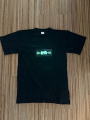 Sound Activated Light Up T-Shirt Black Size M Flashing Music Wear Works Great!