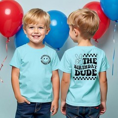 Boy Shirt Birthday Dude Tshirt 2nd 3rd 4th 5th 6th 7th 8th