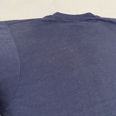 Vtg T Shirt Large Screen Stars 80s Single Stitch Blue AT&T Phone TeleCom Globe d