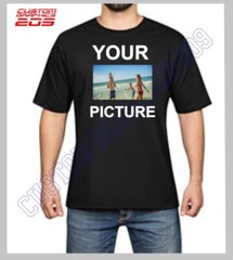 CUSTOM PICTURE T-SHIRT YOUR PICTURE IMAGE PHOTO COLOR DESIGN FRONT OR BACK