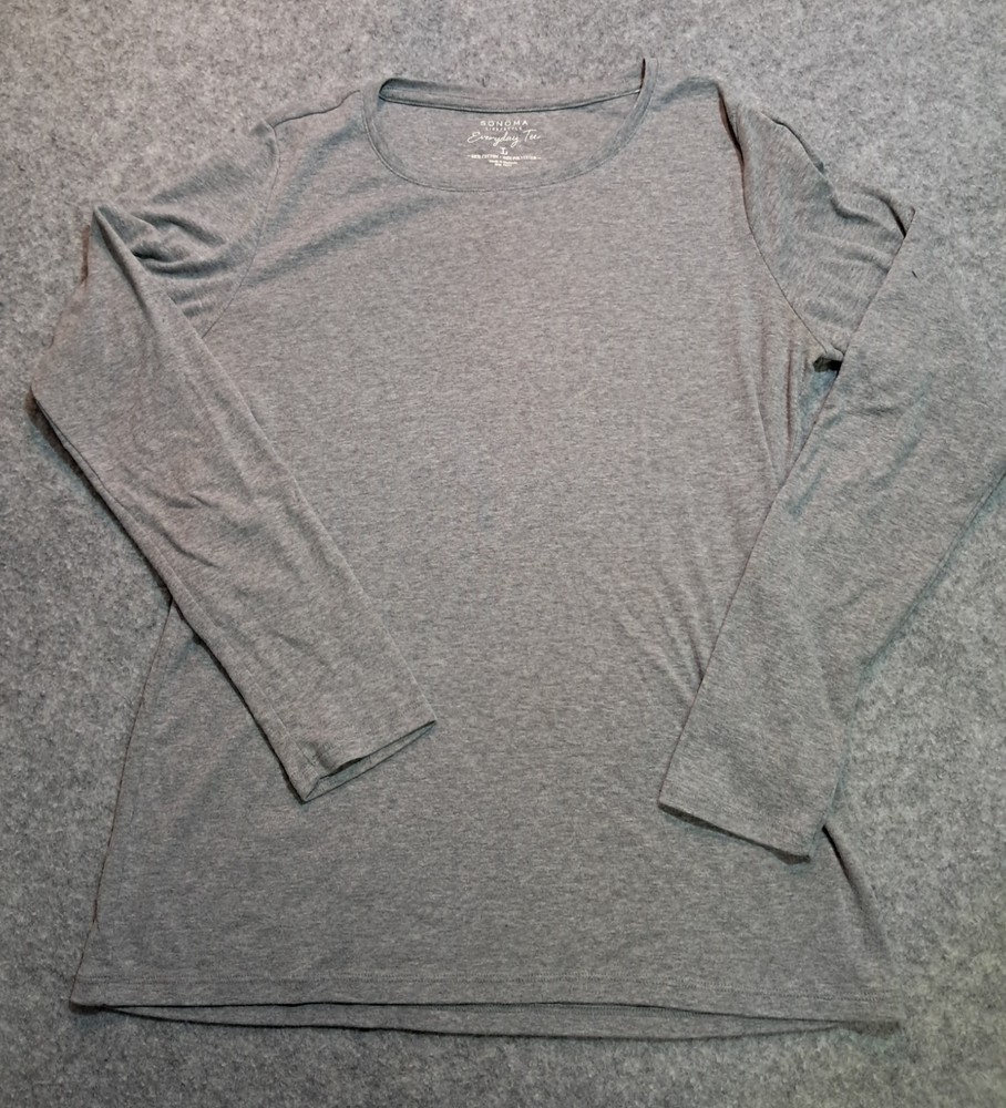 Sonoma Everyday Tee Long Sleeve Undershirt Slim fit T-Shirt LARGE L