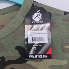 ROTHCO CAMO CAMOUFLAGE LONG SLEEVE TACTICAL TEE T SHIRT Mens Green Size S NWT