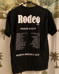 Limited Travis Scott Rodeo Tour Date 2015 Mens T Shirt