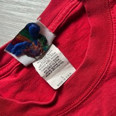 Midwest Embroidery T-Shirt Mens L Red Wisconsin Badgers Embroidered NCA USA Made