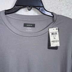 Alfani Alfatech Long Sleeve Crewneck T-Shirt, Skyrocket XL $45