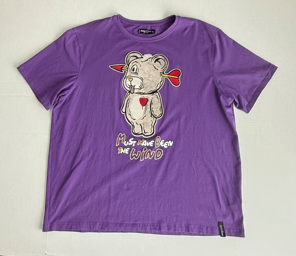 Roku Studio Men’s Teddy Bear Casual Short Sleeve T-Shirt Size 3XL