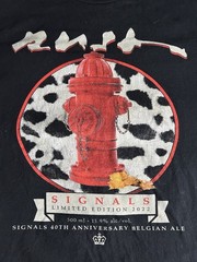 Rush Band T Shirt Large Signals 40th Anniversary Ale Henderson Black Tee Rock