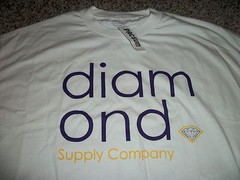 DIAMOND SUPPLY COMPANY New NWT Mens Shirt White Purple Small Large L XL
